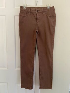 Women’s Chico’s So Slimming Girlfriend Mocha Slim Straight Jeans